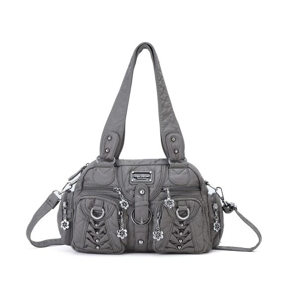Crocodile Pattern Gradient Top Handle Satchel Roomy Capacity Bag Satchel - Picture 1 of 6